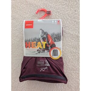 NWT Watsons Heat Base Layer Womens XXL Burgundy Crew Neck Long Sleeve Top